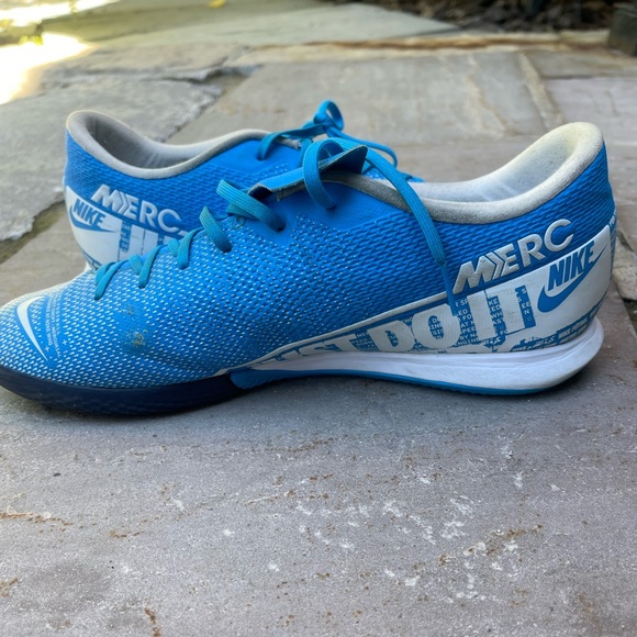 NIKE MERCURIAL VAPOR 13 ACADEMY INDOOR BOOTS - BLUE/WHITE - Picture 4 of 11